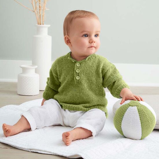 Kindertrui breien - Lana Grossa Ecopuno breipatroon | hobbygigant.nl