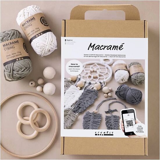 Macramé pakket Dromenvanger - Creotime | macramé pakketten | hobbygigant.nl Macramé pakket Dromenvanger - Creotime | macramé pakketten | hobbygigant.nl