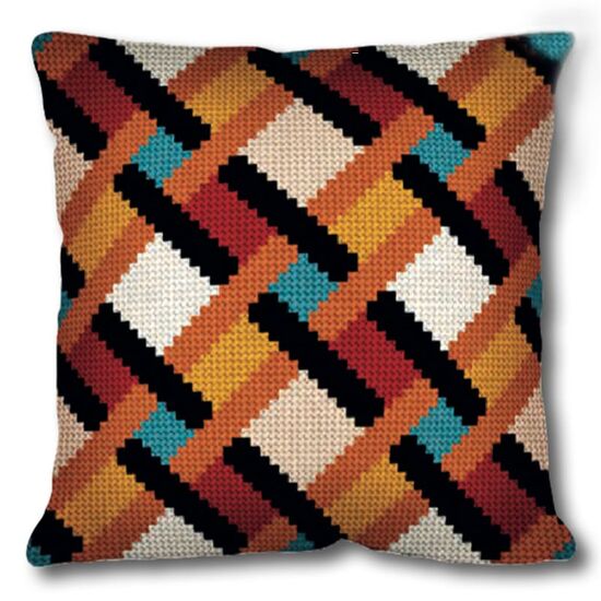 Geometrisch borduurkussen 2 - SEG de Paris borduurpakket | borduurpakketten | hobbygigant.nl