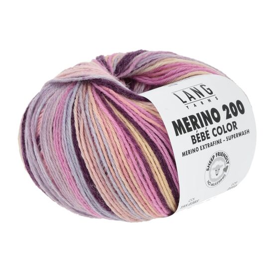 Lang Yarns Merino 200 Bébé Color 385 | 100% Merino extra fijn | Babygaren | hobbygigant.nl