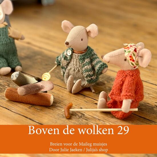 Boven de wolken 29 - breien voor de Maileg muisjes | kleertjes breien | hobbygigant.nl Boven de wolken 29 - breien voor de Maileg muisjes | kleertjes breien | hobbygigant.nl