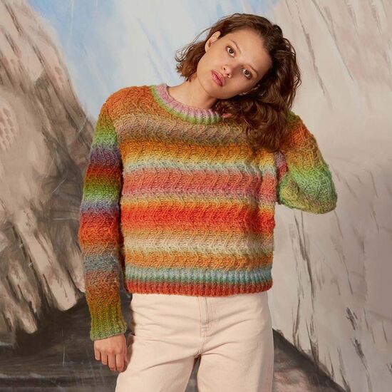 Trui Lara breien - Lang Yarns Orion breipakket | hobbygigant.nl