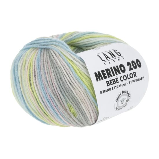 Baby wikkelvestje breien - Lang Yarns Merino 200 Bébé Color breipakket | hobbygigant.nl
