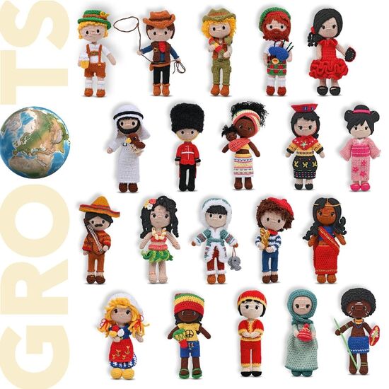 Groots haken - De wereld rond - Annemarie van Houte-Goijaarts | knuffels en amigurumi | hobbygigant.nl