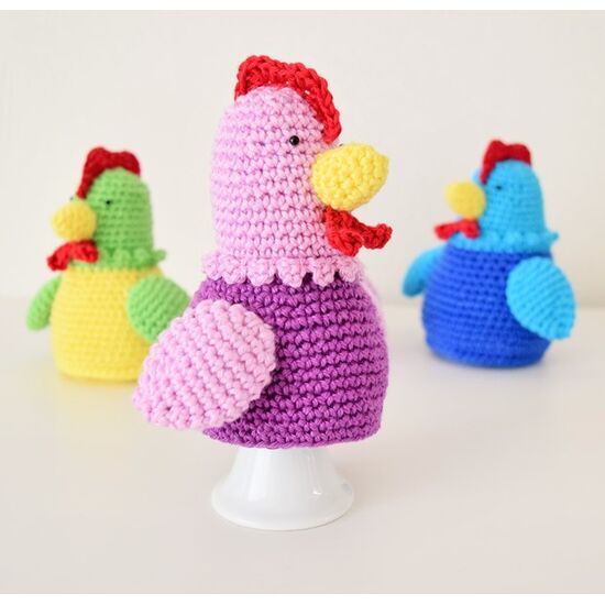 Eierwarmers Kipjes haakpatroon | hobbygigant.nl
