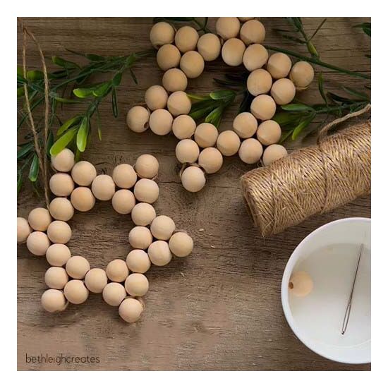 Kerststerren met kralen maken - DIY pakket | hobbyigant.nl