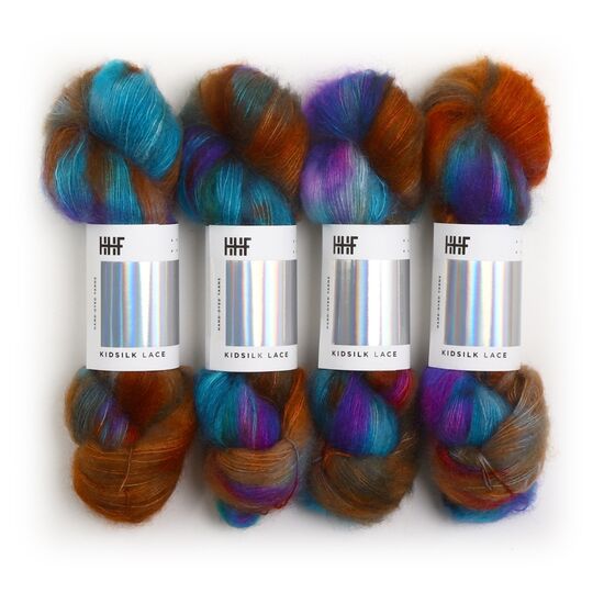 Hedgehock Fibres Kidsilk Lace - Dragonfly | handgeverfd mohairgaren | hobbygigant.nl