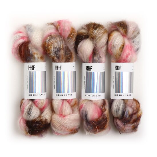 Hedgehock Fibres Kidsilk Lace - Film Noir | handgeverfd mohairgaren | hobbygigant.nl