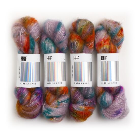 Hedgehock Fibres Kidsilk Lace - Iris | handgeverfd mohairgaren | hobbygigant.nl