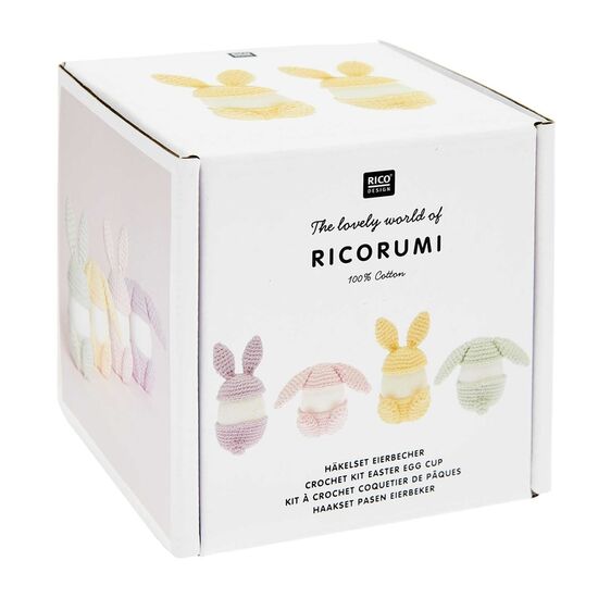 Ricorumi eierwarmers konijntjes - Pasen haakpakket | Pasen haken | hobbygigant.nl