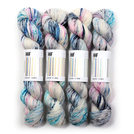 HHF Sock Yarn - Shiver | handgeverfde sokkenwol | hobbygigant.nl