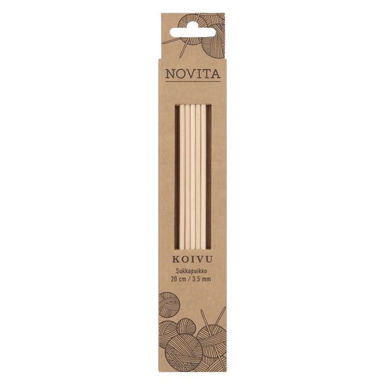 Houten sokkennaalden 3,5 mm - Novita | breinaalden | hobbygigant.nl Houten sokkennaalden 3,5 mm - Novita | breinaalden | hobbygigant.nl