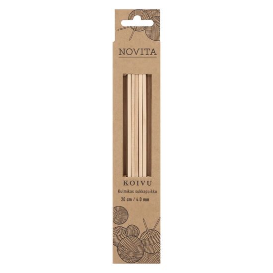 Houten vierkante sokkennaalden 4,0 mm - Novita | breinaalden | hobbygigant.nl Houten vierkante sokkennaalden 4,0 mm - Novita | breinaalden | hobbygigant.nl