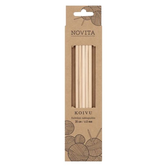 Houten vierkante sokkennaalden 6,0 mm - Novita | breinaalden | hobbygigant.nl Houten vierkante sokkennaalden 6,0 mm - Novita | breinaalden | hobbygigant.nl