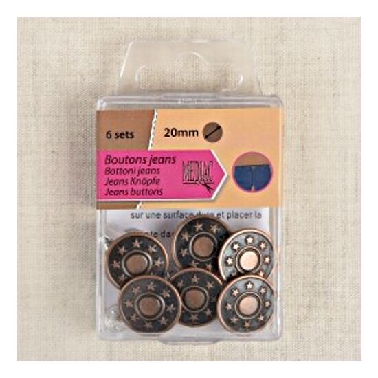 Jeans knopen - 6 stuks | basic knopen | hobbygigant.nl Jeans knopen - 6 stuks | basic knopen | hobbygigant.nl