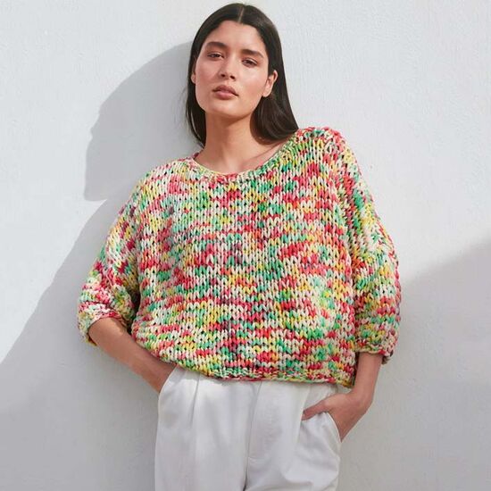 Zomertrui voor dames breien - Lana Grossa Gelato breipakket | hobbygigant.nl