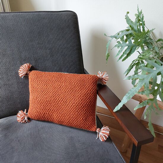 Tunisch gehaakt kussen Noortje - Hobby Gigant haakpakket | hobbygigant.nl