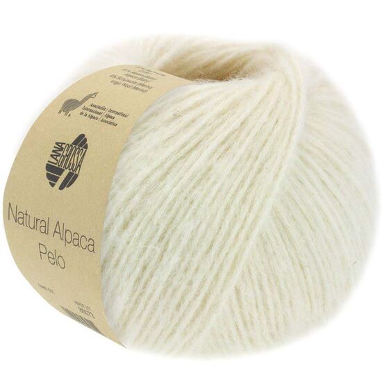Lana Grossa Natural Alpaca Pelo 01 | wol en garens | hobbygigant.nl