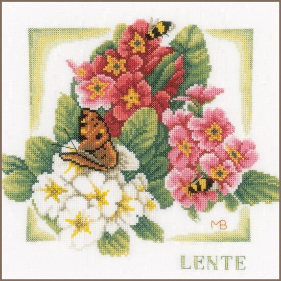 Lente Marjolein Bastin borduren - LanArte kruissteek borduurpakket