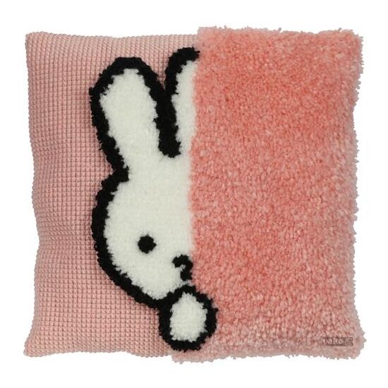 Nijntje Kiekeboe roze - Borduur- en knoopkussen pakket Pako | Hobbygigant.nl