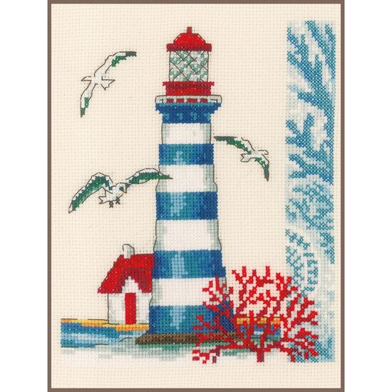 Vuurtoren borduren - telpatroon - Vervaco borduurpakket | hobbygigant.nl