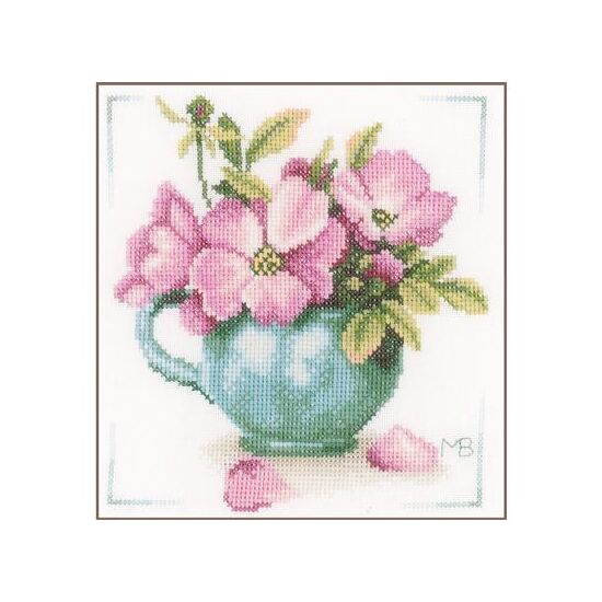 Wilde Roosjes Marjolein Bastin - LanArte kruissteek borduurpakket | hobbyigant.nl