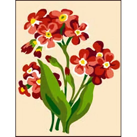 Bloemetjes borduren - voorbedrukt borduurpakket beginner - Seg de Paris | borduurpakketten | hobbygigant.nl