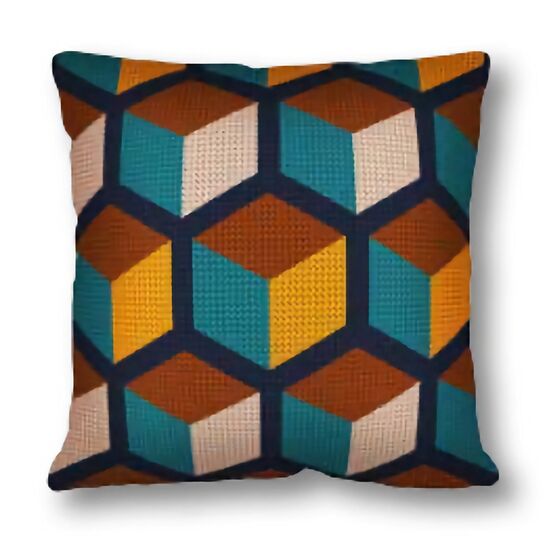 Borduurkussen Kubus - SEG de Paris borduurpakket | borduurpakketten | hobbygigant.nl