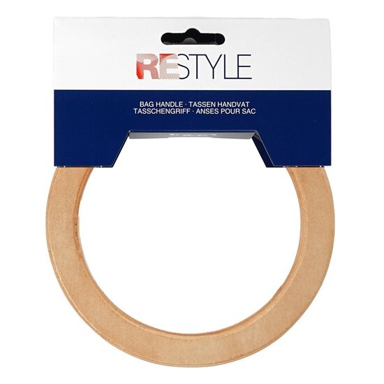 Tas handvat hout 14 cm - 2 stuks | tas bodems en handvatten | hobbygigant.nl