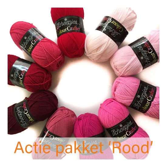 Scheepjes Colour Crafter pakket rood | hobbygigant.nl