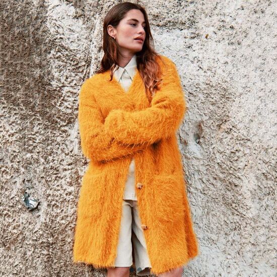 Lang damesvest breien - Lana Grossa Basta breipakket | hobbygigant.nl