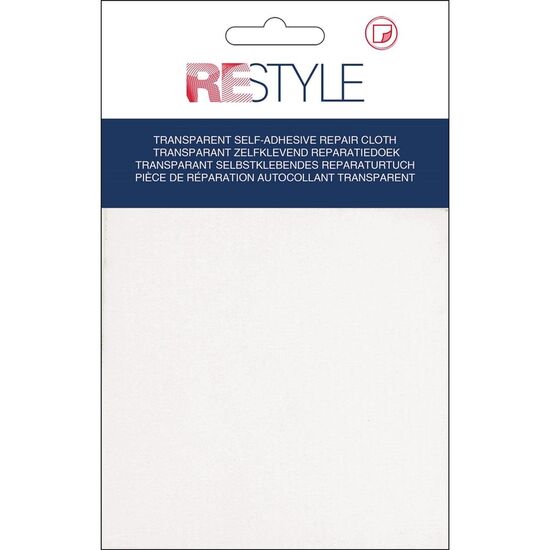 Transparant zelfklevend reparatiedoek - Restyle | reparatiedoek | hobbygigant.nl Transparant zelfklevend reparatiedoek - Restyle | reparatiedoek | hobbygigant.nl