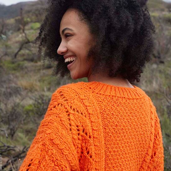 Damestrui met V-hals breien - Lang Yarns Honesty | hobbygigant.nl