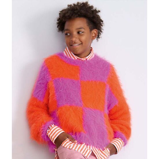 Geblokte kindertrui breien - Lana Grossa Basta breipakket | hobbygigant.nl