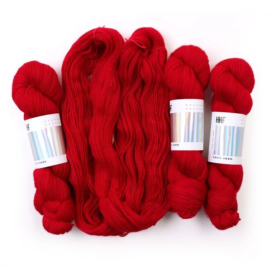 HHF Sock Yarn - Merlot | handgeverfde sokkenwol | hobbygigant.nl