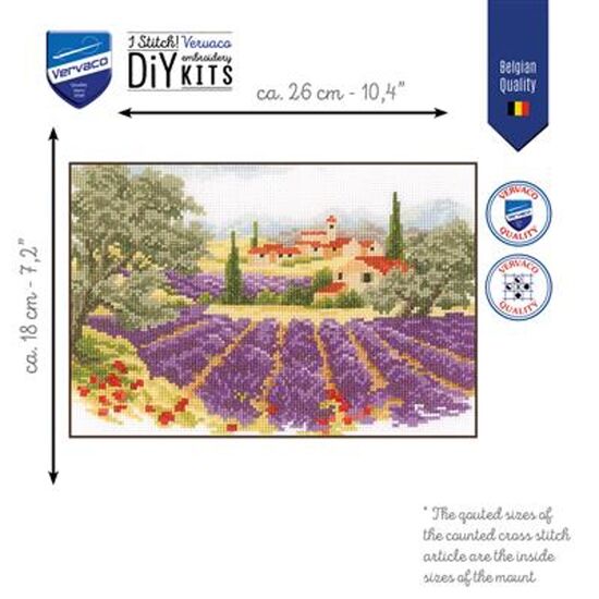 Lavendellandschap borduren - Vervaco borduurpakket | hobbygigant.nl