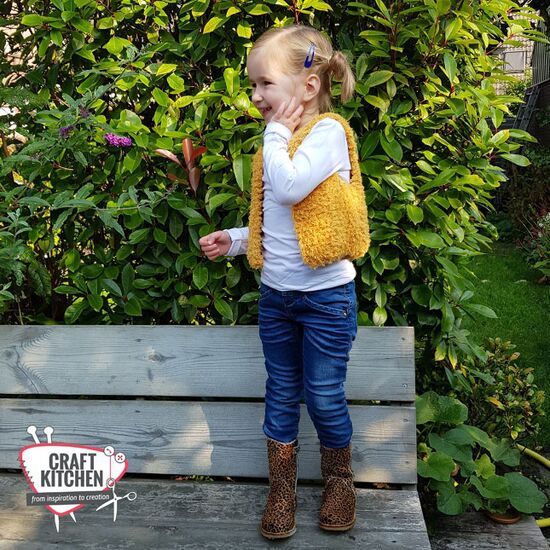 Teddy kindervestje breien - Durable breipatroon