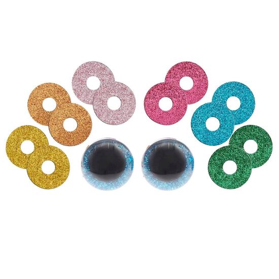 Veiligheidsogen 30 mm glitter mix - Rico Design | hobbygigant.nl