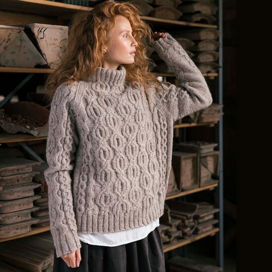 Coltrui met kabelpatroon breien - Novita breipakket | hobbygigant.nl