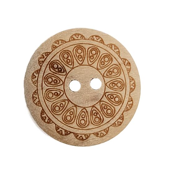 Houten knopen 17 mm 5 stuks - 1109 Deknofa | hobbygigant.nl