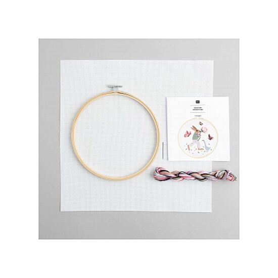 Borduurpakket Geteld Kruissteek Lentevrienden - Rico Design | hobbygigant.nl