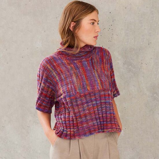 Coltruitje met korte mouwen breien - Lana Grossa breipatroon