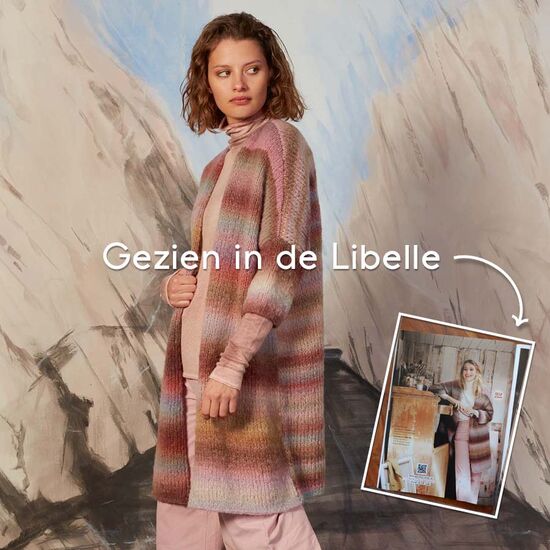 Damesvest Nina breien - Lang Yarns Orion breipakket | Libelle breipakket | hobbyigant.nl