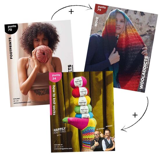 Actie pakket sokkengarens voor het hele jaar - 3 bollen Lang Yarns | hobbygigant.nl