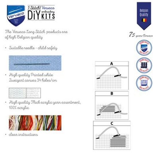 Borduurkussen geometrisch modern - Vervaco borduurpakket | hobbygigant.nl