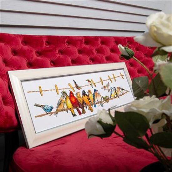 Vogeltjes borduren - Vervaco borduurpakket | hobbygigant.nl