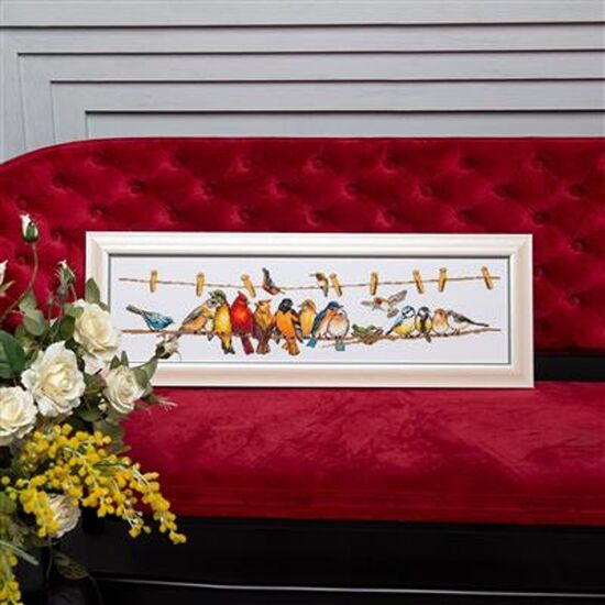 Vogeltjes borduren - Vervaco borduurpakket | hobbygigant.nl