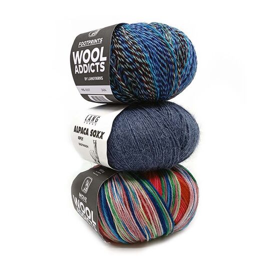 Actie pakket sokkengarens voor het hele jaar - 3 bollen Lang Yarns | hobbygigant.nl