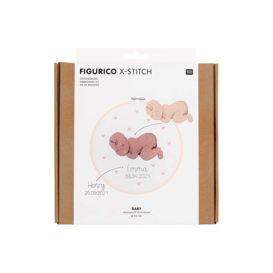Borduurpakket Figurico Baby - Rico Design | hobbygigant.nl