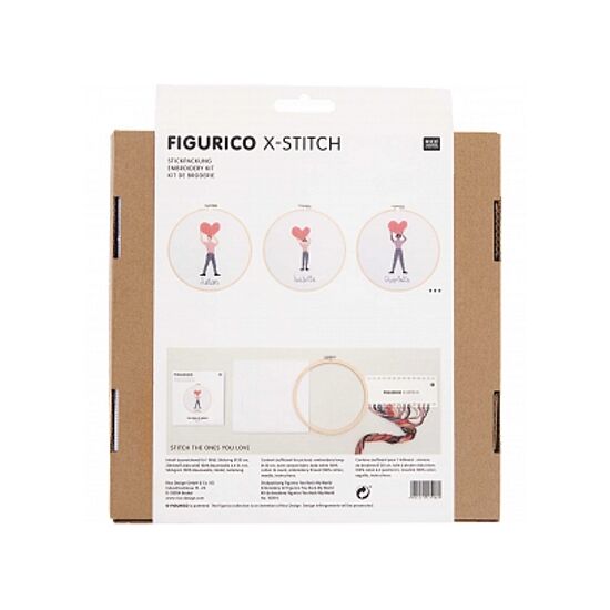 Borduurpakket Figurico You Rock My World - Rico Design | hobbygigant.nl